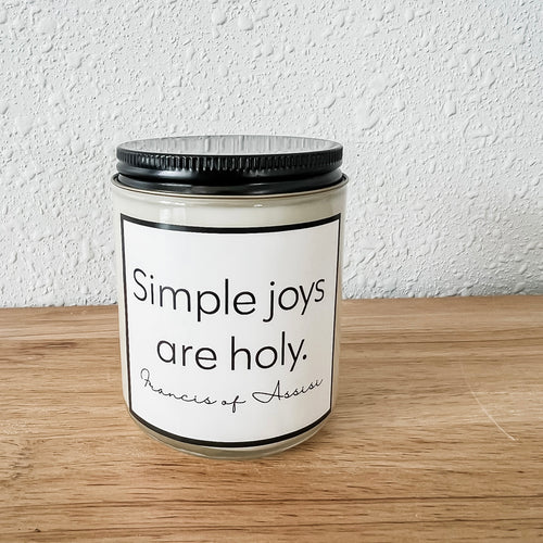 The Francis of Assisi Candle |  Coffee + Hazelnut