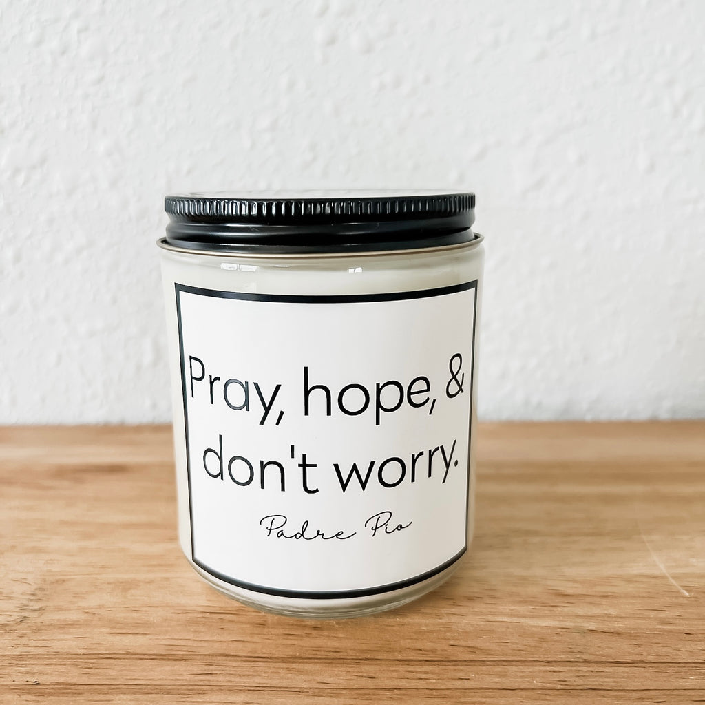 The Padre Pio Candle | Teakwood + Cedar