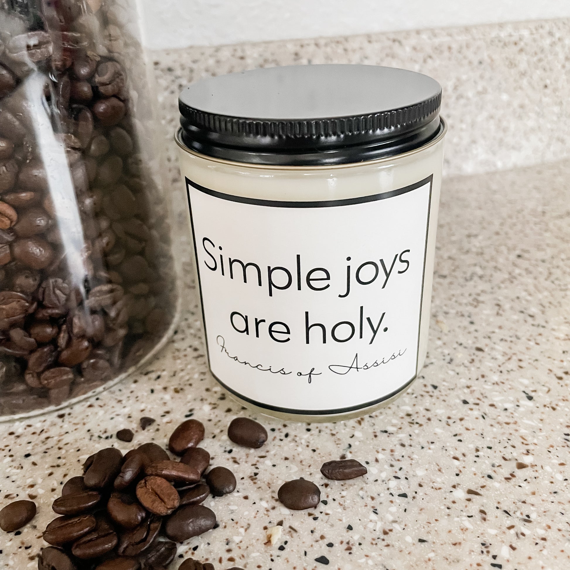 The Francis of Assisi Candle |  Coffee + Hazelnut