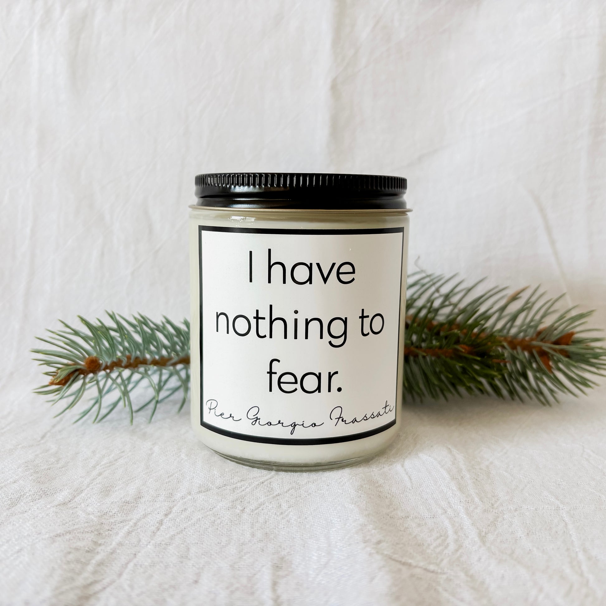 The Frassati Candle | Mountain Fir + Leather