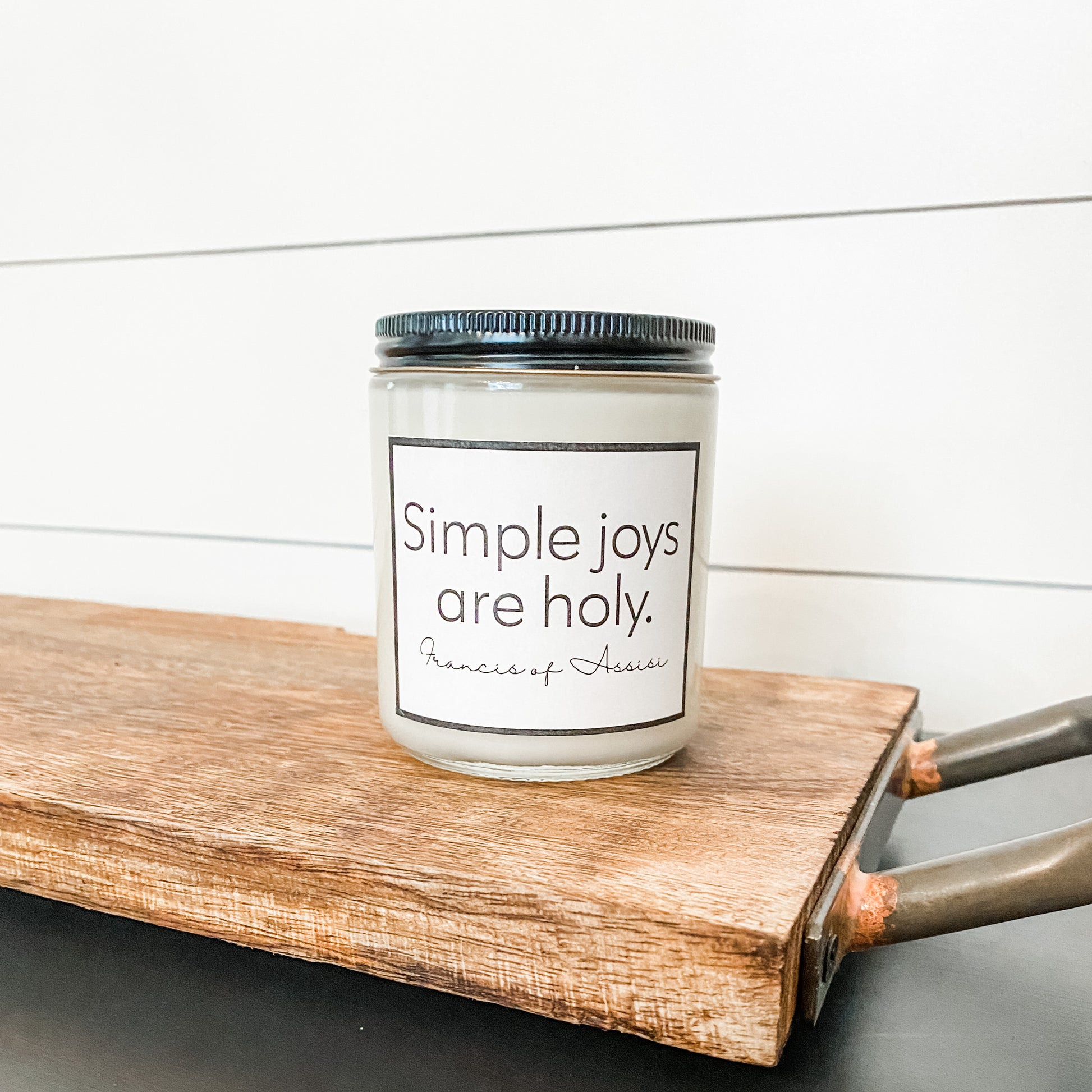 The Francis of Assisi Candle |  Coffee + Hazelnut