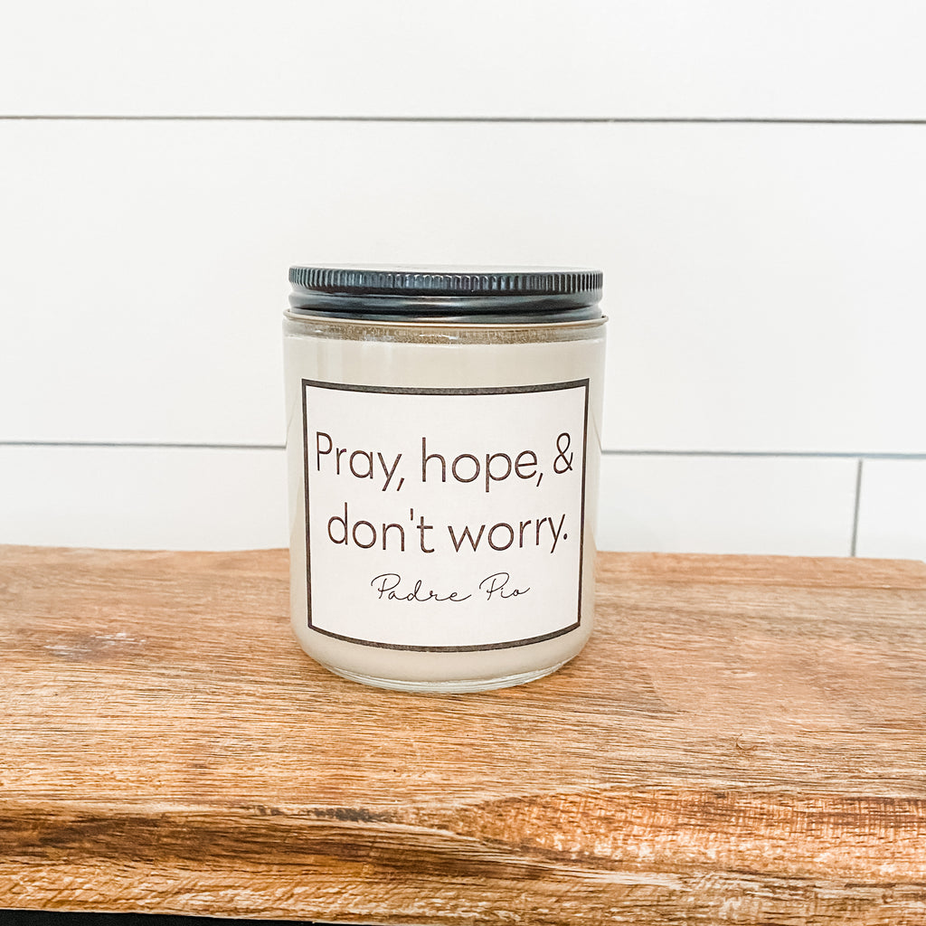 The Padre Pio Candle | Teakwood + Cedar